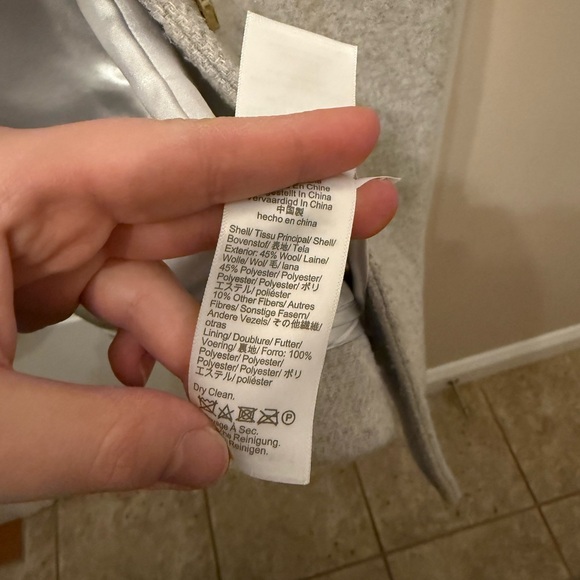 J. Crew Women's Grey Wool Blend Lady Day Coat - Picture 6 of 7